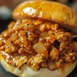 Tender Cajun chicken piled high on a bun for a messy, delicious meal.