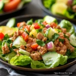 Flavor-packed Thai Chicken Lettuce Wraps served in crisp lettuce leaves, ready to enjoy.