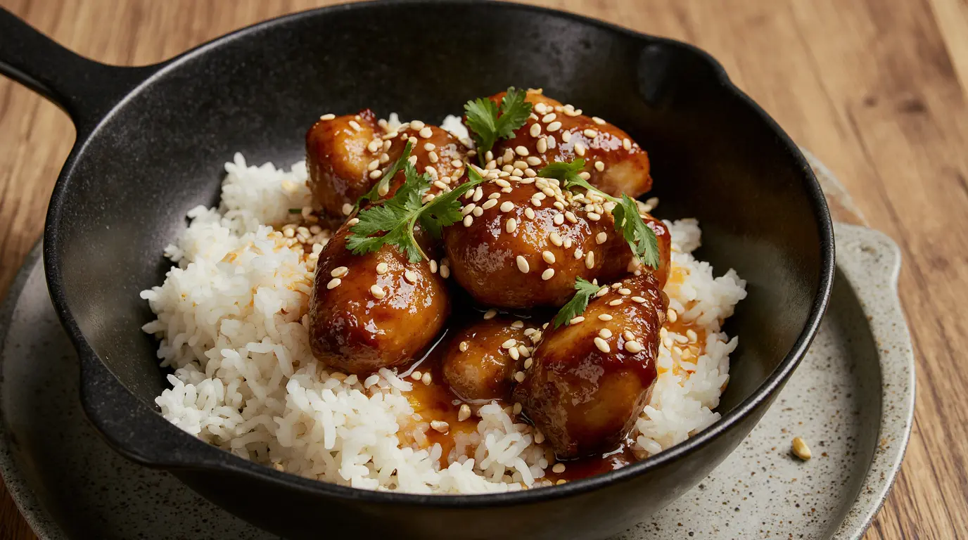 Honey Chicken and Rice