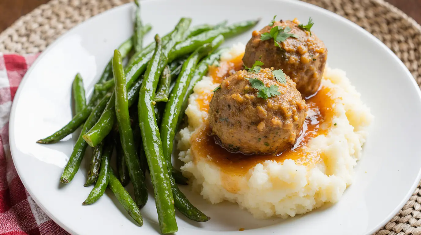 what to eat with chicken meatballs